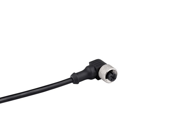 PUR Cable 5m M12*4 Female 90 Degree M12 Connector Cable